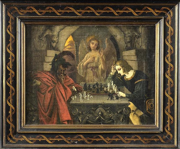 Chess Game Painting by Dariotti Art